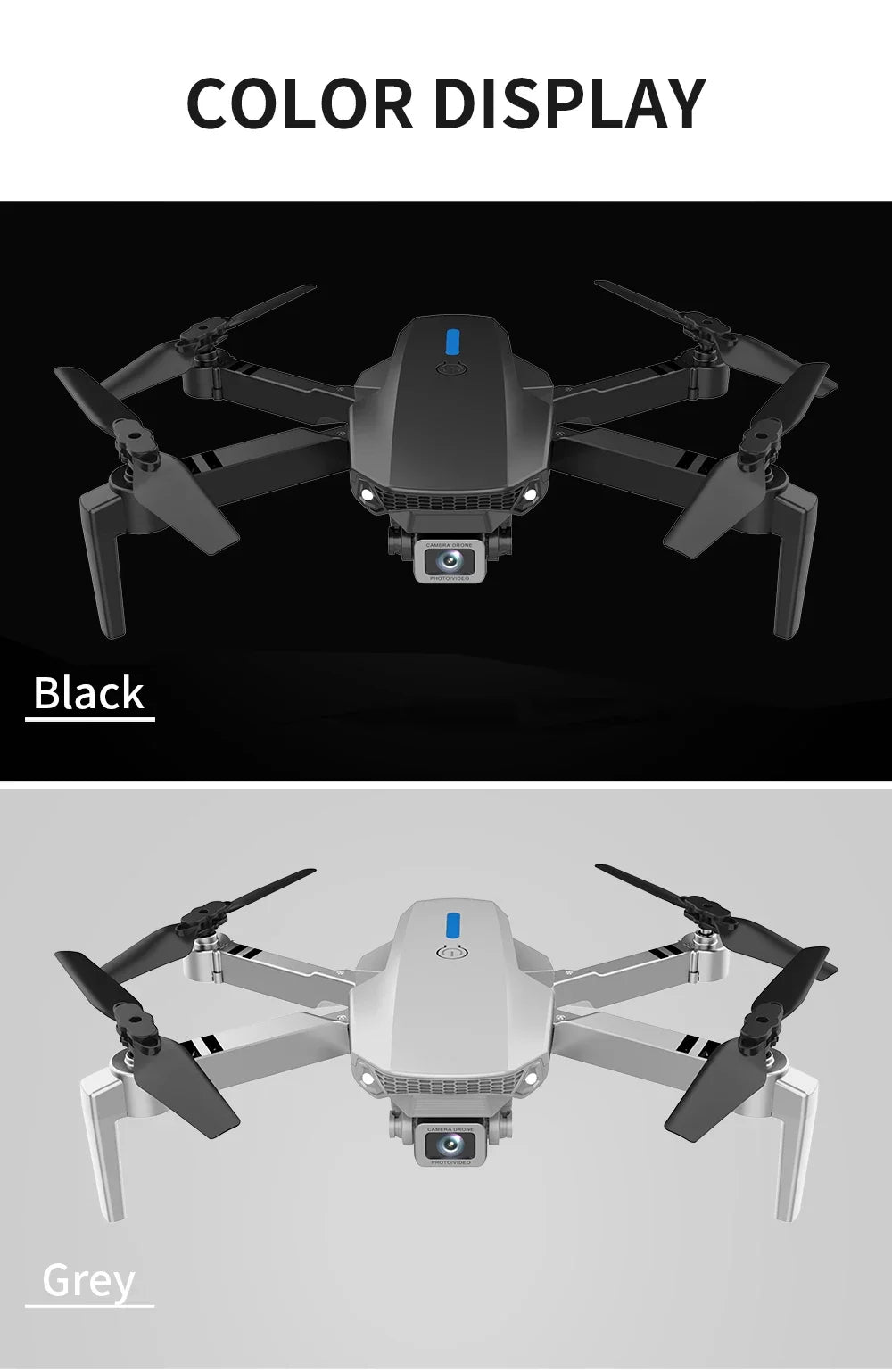 HD 4K Camera E88 Professional Wide Angle RC Drone Foldable Helicopter Aircraft with Altitude Hold